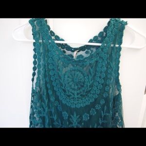 Wintergreen Lace Dress with Slip by Free People